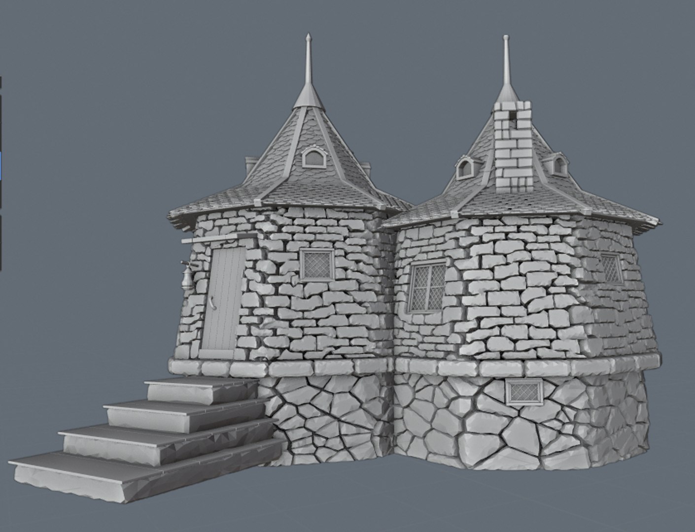 Hut Pattern Stone Model - TurboSquid 1459214