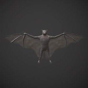 Bat Black 3D