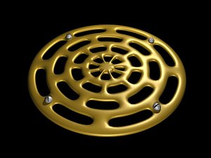 Bathroom Drain cover 3D model