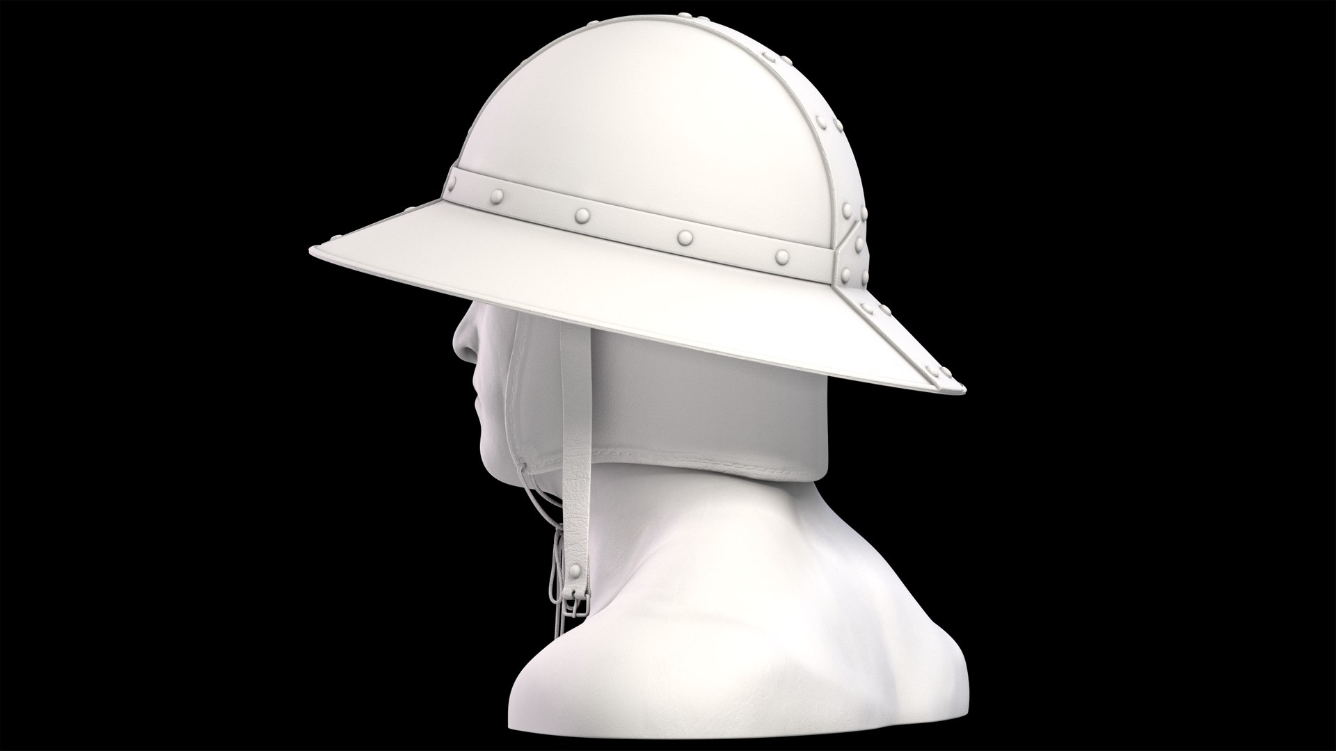 3d Model Kettle Hat Medieval Helmets 5369