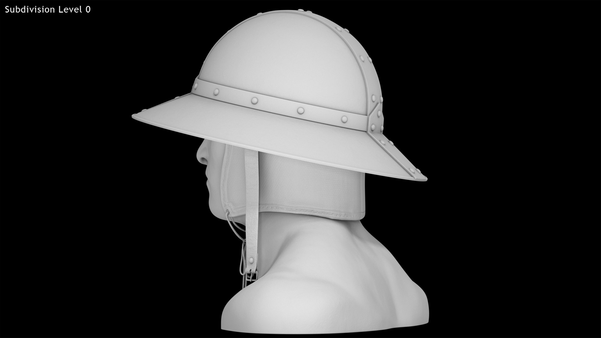 3d model kettle hat medieval helmets https://p.turbosquid.com/ts-thumb/OZ/cCxrWh/UT/kettle_hat13/png/1739697620/1920x1080/fit_q87/449ee693ef60383ad4af3bcb58448bddebe2d914/kettle_hat13.jpg