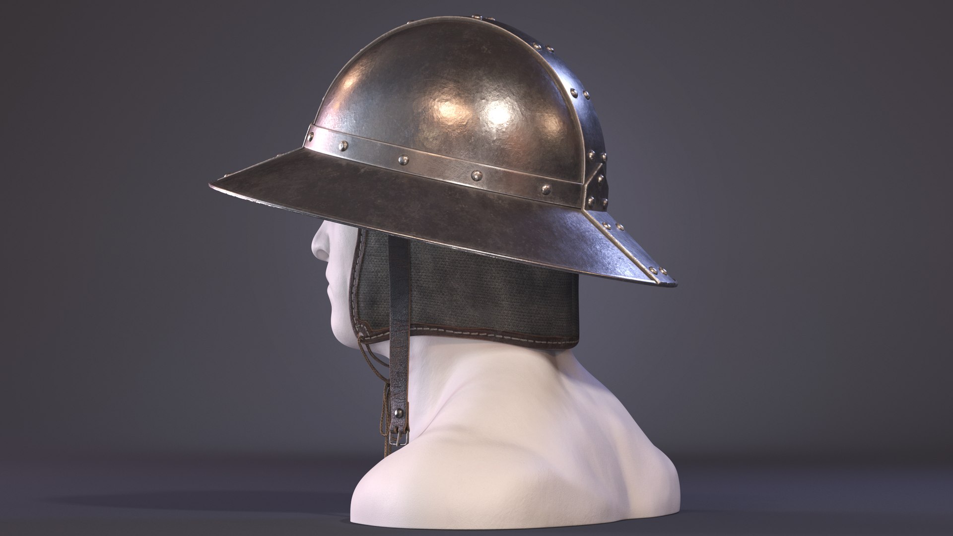 3d model kettle hat medieval helmets https://p.turbosquid.com/ts-thumb/OZ/cCxrWh/lD/kettle_hat04/png/1739697617/1920x1080/fit_q87/fa1c0a693944eba9f5e735556b74781804862134/kettle_hat04.jpg