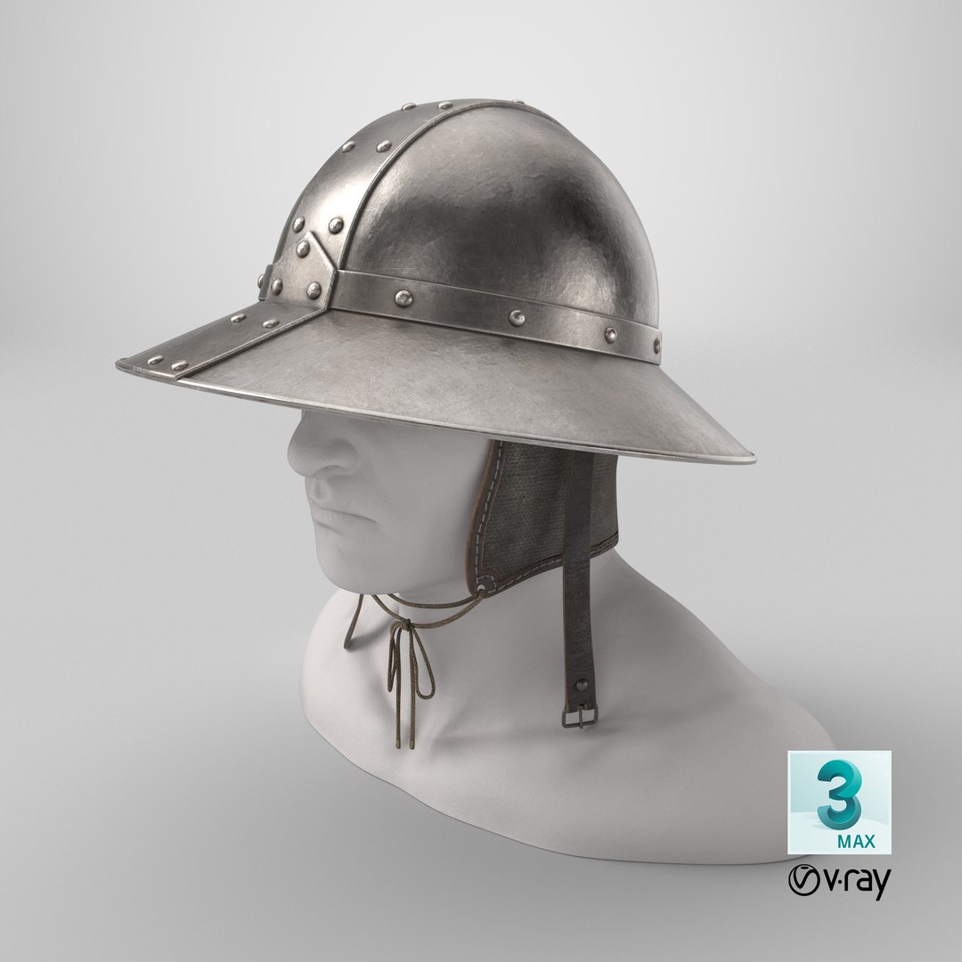 3d model kettle hat medieval helmets https://p.turbosquid.com/ts-thumb/OZ/cCxrWh/lX/stemcell_max_vray_render/png/1739986747/1920x1080/fit_q87/97d0b2dd41e4e56dcc02314e2ac1772af605d40a/stemcell_max_vray_render.jpg