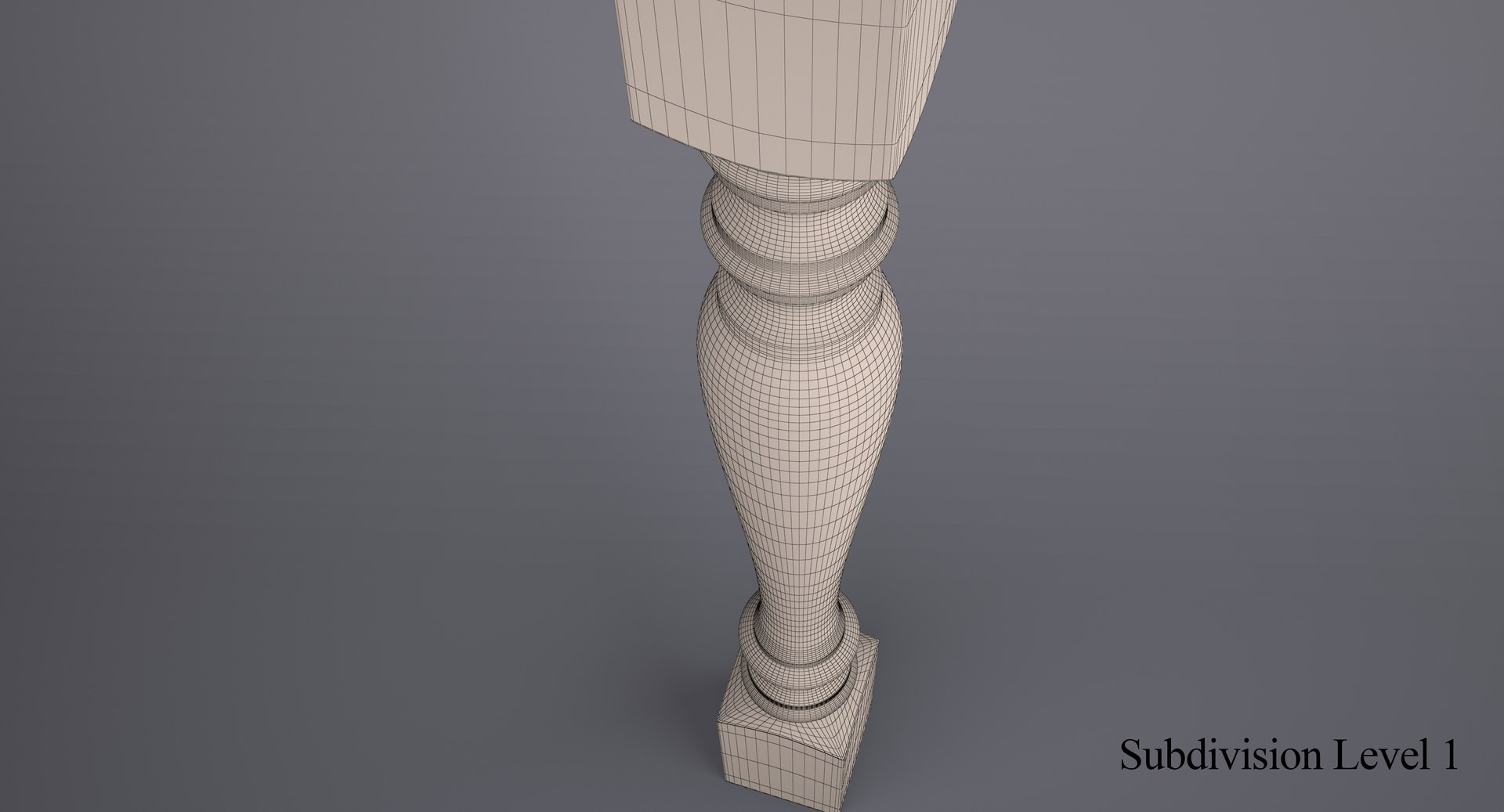 3d Model Traditional Kitchen Island Leg