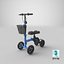 Scooter de joelho dirigível azul
