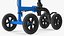 Scooter de joelho dirigível azul