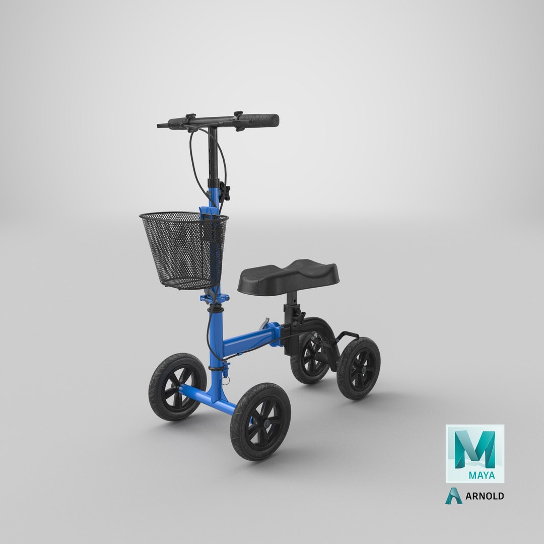 Blue Steerable Knee Scooter 3D https://p.turbosquid.com/ts-thumb/OZ/jD5Tbo/GU/stemcell_maya_arnold_render/png/1693329318/1920x1080/fit_q87/b0e3f62dc3a1e4f2eace6b07f598714b63a6dc65/stemcell_maya_arnold_render.jpg