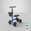 Scooter de joelho dirigível azul