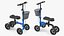 Scooter de joelho dirigível azul