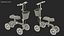 Scooter de joelho dirigível azul