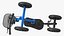 Scooter de joelho dirigível azul