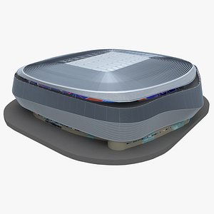 3D model Santiago Bernabeu Stadium