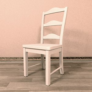 wooden chair 3d model