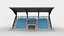 3D-Modell einer Stadiontribüne
