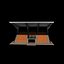 3D-Modell einer Stadiontribüne
