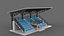 3D-Modell einer Stadiontribüne