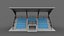 3D-Modell einer Stadiontribüne