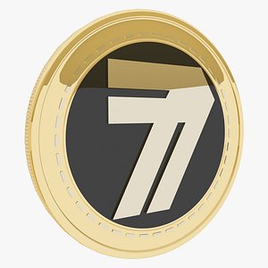 LuckySevenToken Cryptocurrency Gold Coin