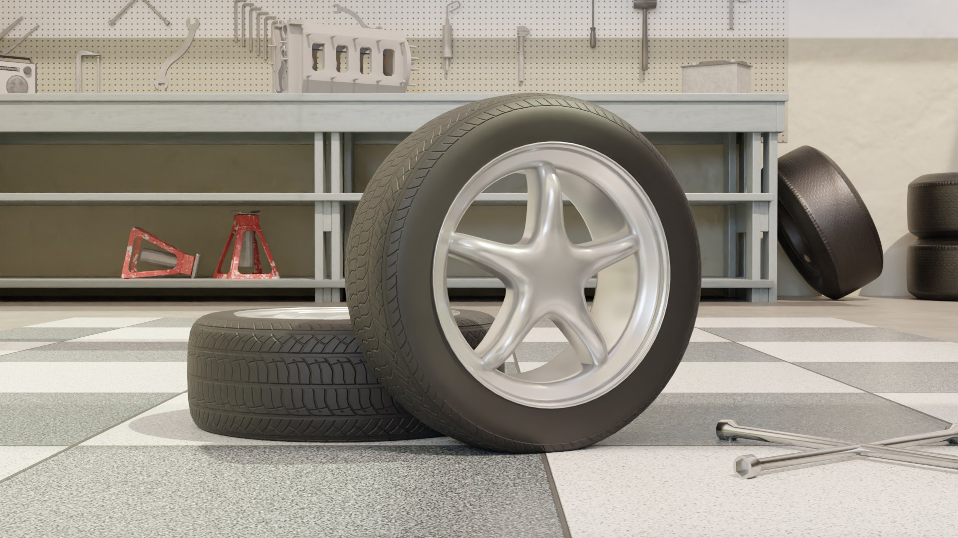 High-Detail Performance Car Wheel for Games  Rendering model https://p.turbosquid.com/ts-thumb/OZ/q6lIhd/nX/garagerender1/png/1729103732/1920x1080/fit_q87/3ce73dddc872472564449b56201d058209943e5f/garagerender1.jpg
