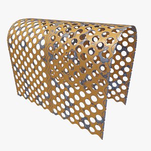 various perforated steel 3D model