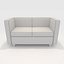 3D Sofa 2 Seater 6 model
