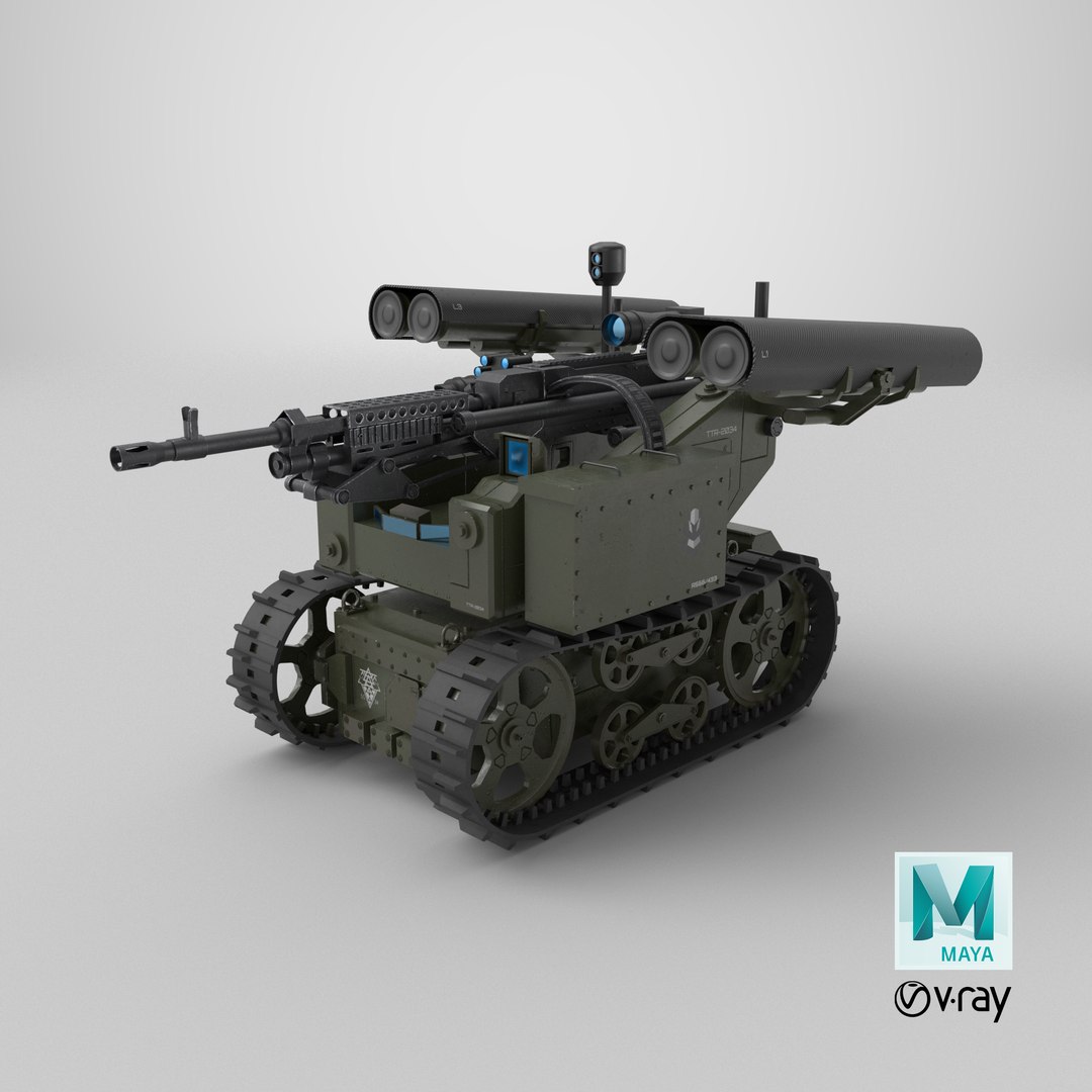 Military Tracked Robot V2 Military Green 3D model https://p.turbosquid.com/ts-thumb/OZ/rG6PLM/Bs/stemcell_maya_vray_render/png/1738602885/1920x1080/fit_q87/1e33aa6d28b2a05aacc2f5595387e28017928684/stemcell_maya_vray_render.jpg
