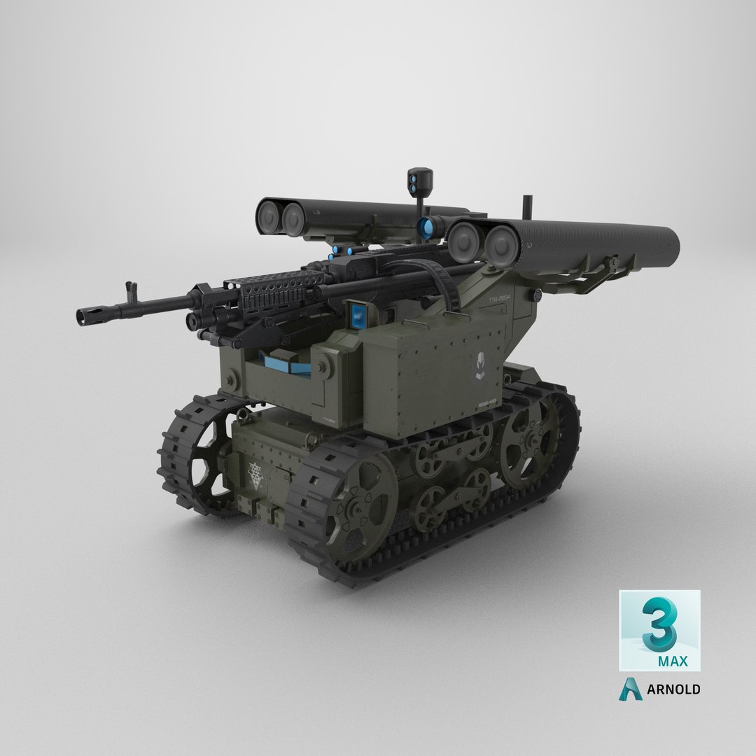 Military Tracked Robot V2 Military Green 3D model https://p.turbosquid.com/ts-thumb/OZ/rG6PLM/P9/stemcell_max_arnold_render/png/1738602892/1920x1080/fit_q87/7999af190cd07d14e743932ff90b767f93ea8d5d/stemcell_max_arnold_render.jpg