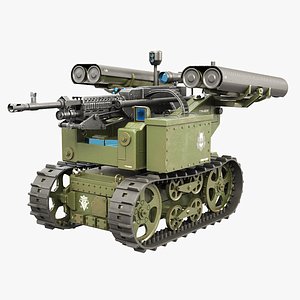 Military Tracked Robot V2 Military Green