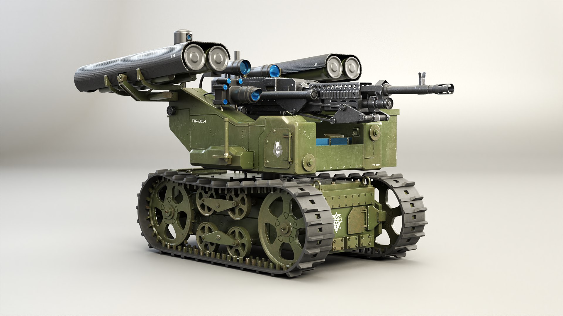 Military Tracked Robot V2 Military Green 3D model https://p.turbosquid.com/ts-thumb/OZ/rG6PLM/iG/tmrv2_green0006/png/1738352829/1920x1080/fit_q87/36c5f99b83b149217a830f02064d8f39c8ea68e5/tmrv2_green0006.jpg