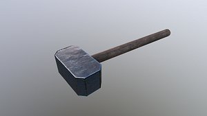 Low Poly Hammer 3D model