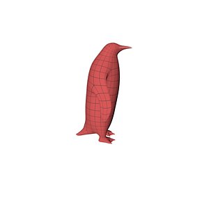 base mesh penguin 3d obj