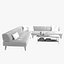 WEST ELM  KATE SPADE SATURDAY collection sofa and table