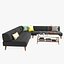 WEST ELM  KATE SPADE SATURDAY collection sofa and table