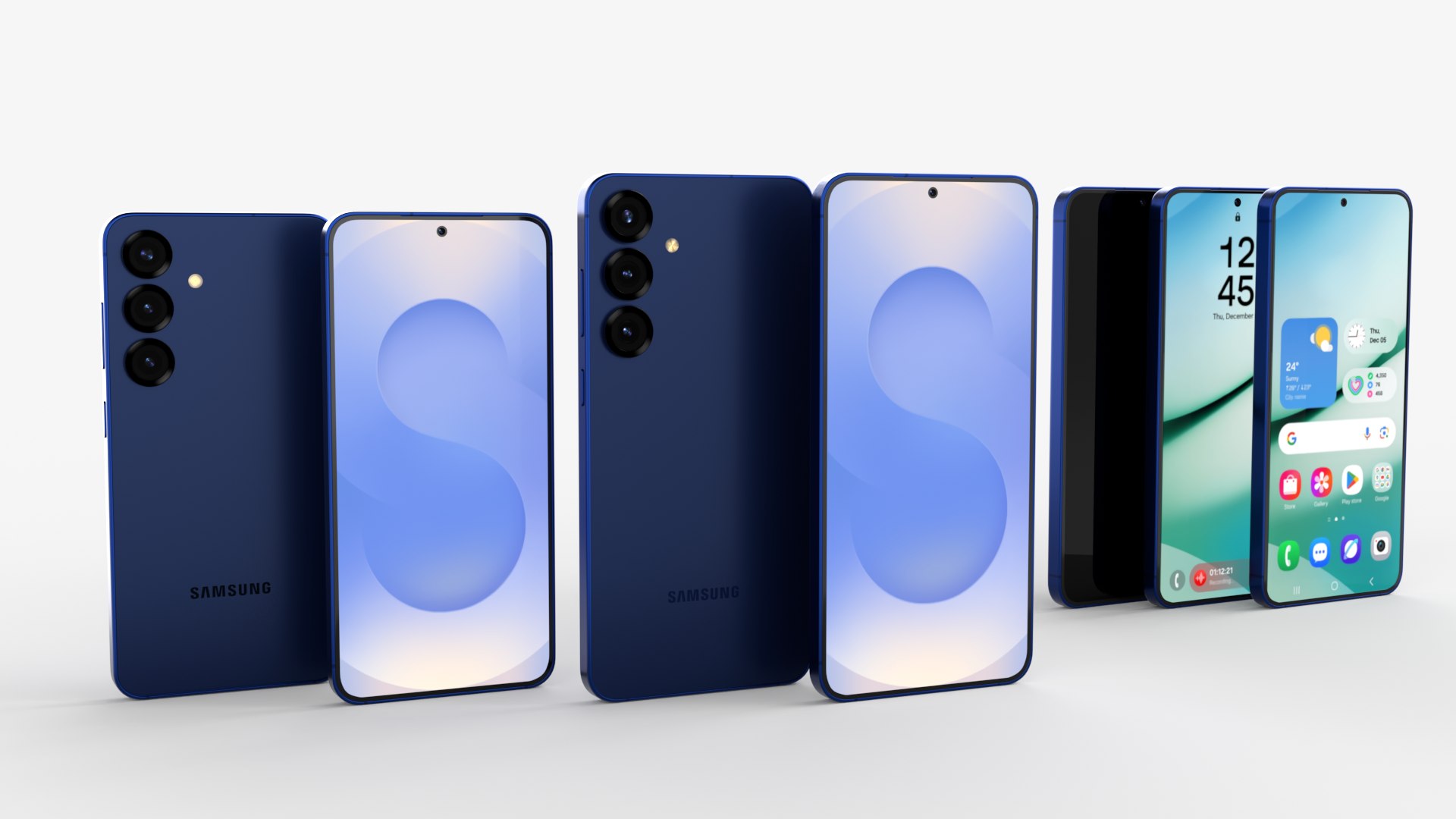 Navy Samsung Galaxy S25 And S25 Plus 3D Model - TurboSquid 2346894