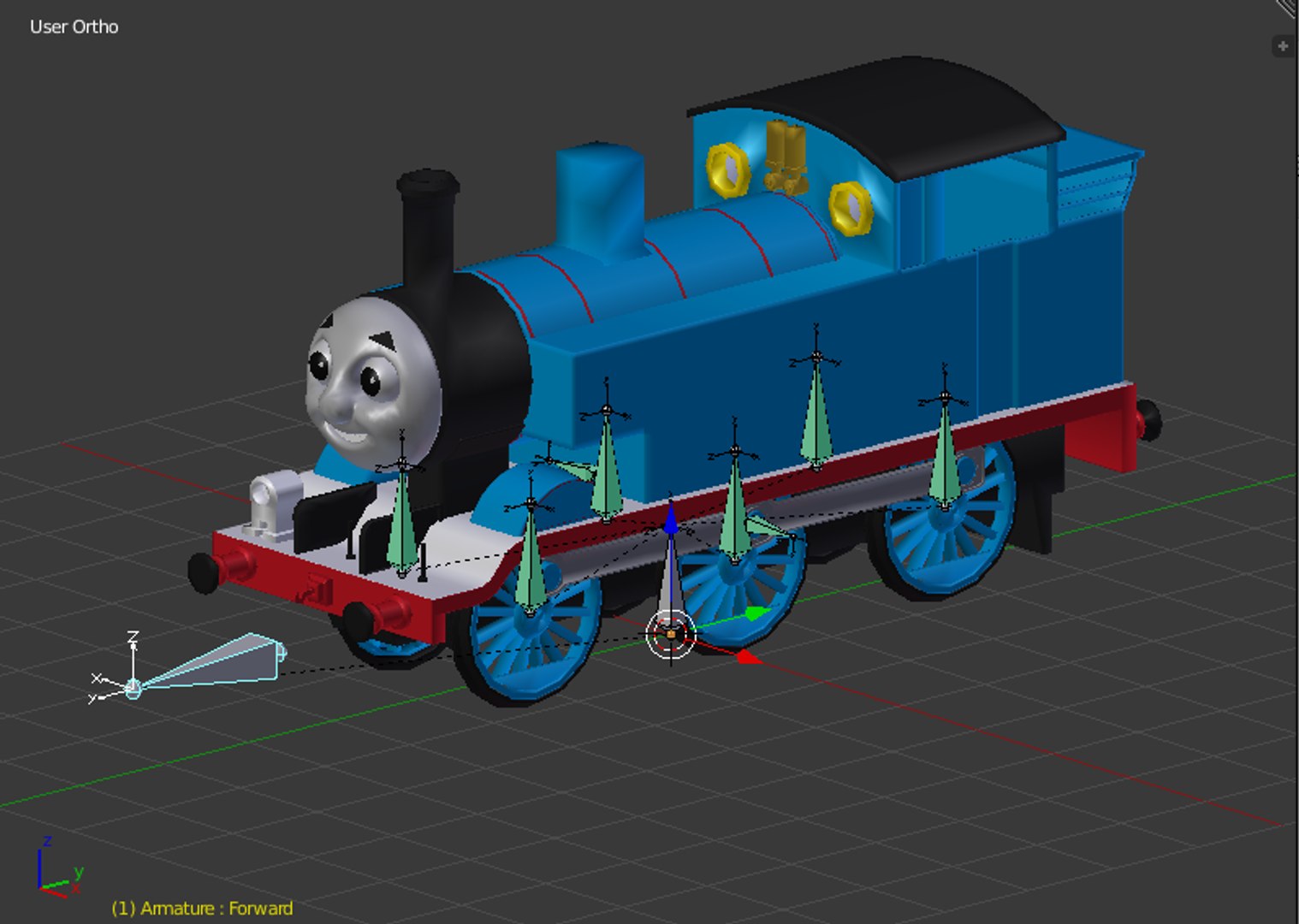 cartoon train toy thomas the tank engine 3D Model in Train 3DExport