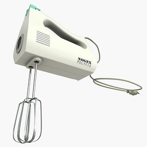 Orange manual hand mixer - 3D model by 3DDesigner on Thangs