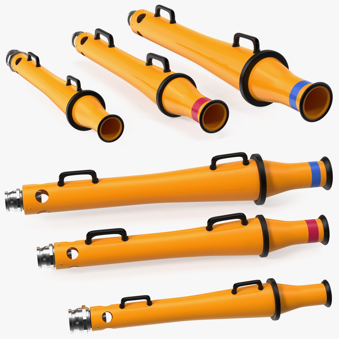 Low Expansion Foam Branchpipes Set 3D model preview