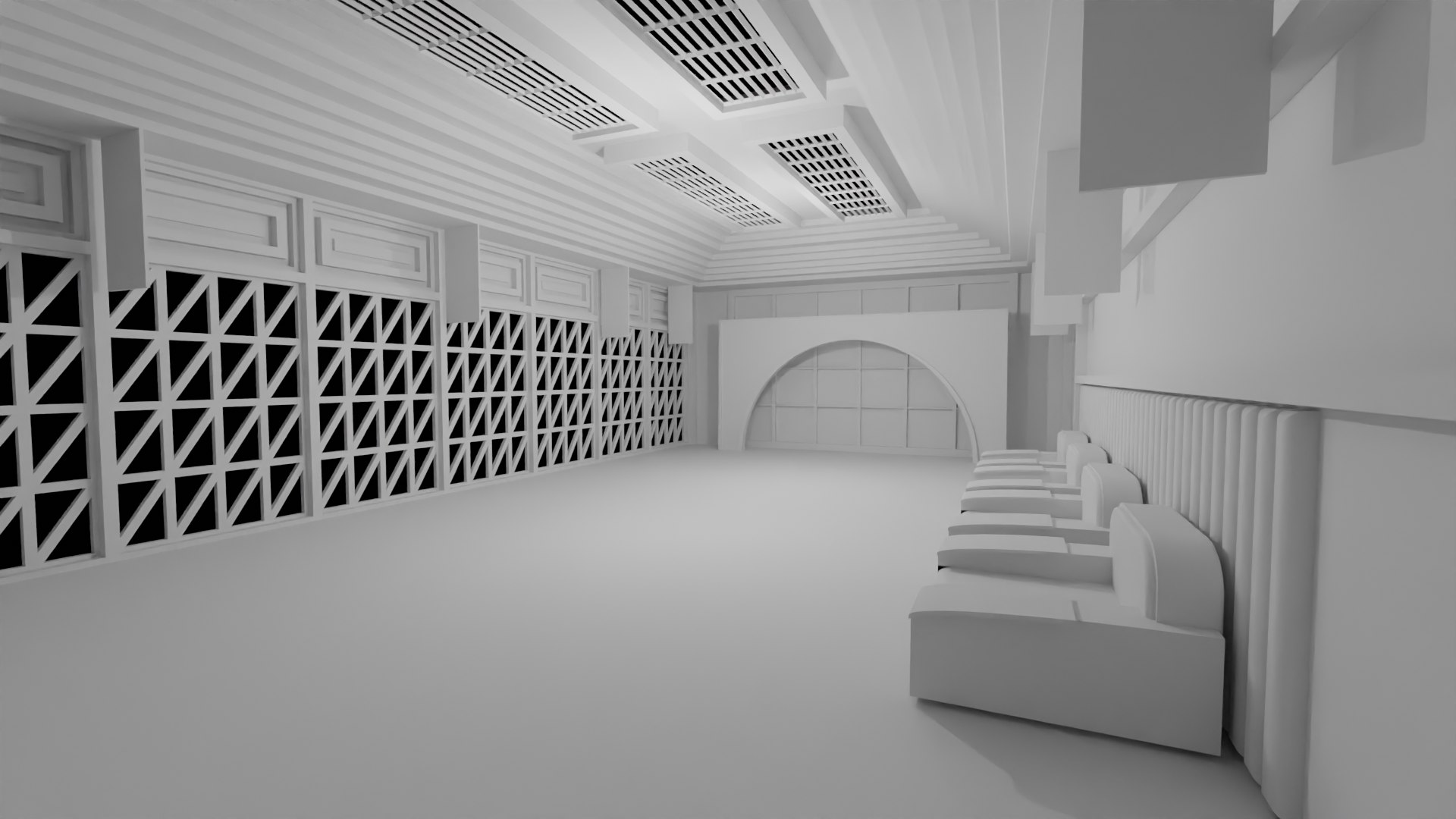 Karate Hall model - TurboSquid 2157984