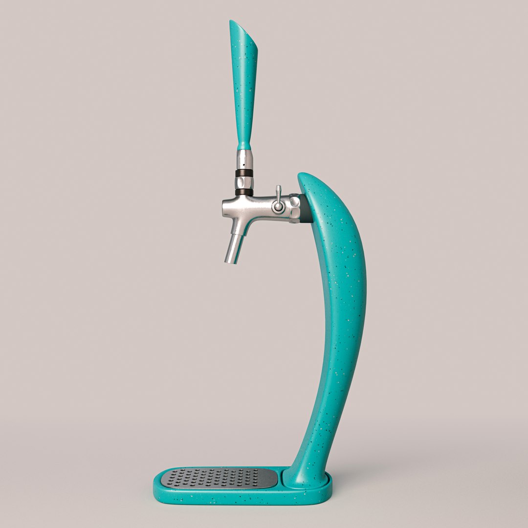 Curvy Beer Tap 3D - TurboSquid 2072232