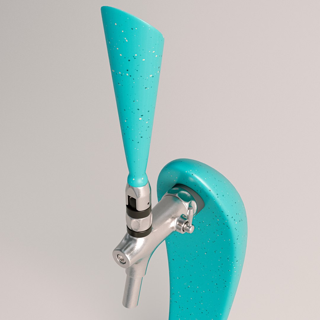 Curvy Beer Tap 3D - TurboSquid 2072232