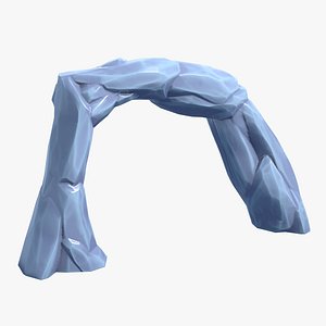 stylized ice formations 3D model