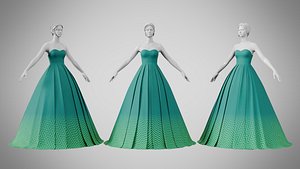 Dress 48 Watercourse 3D model