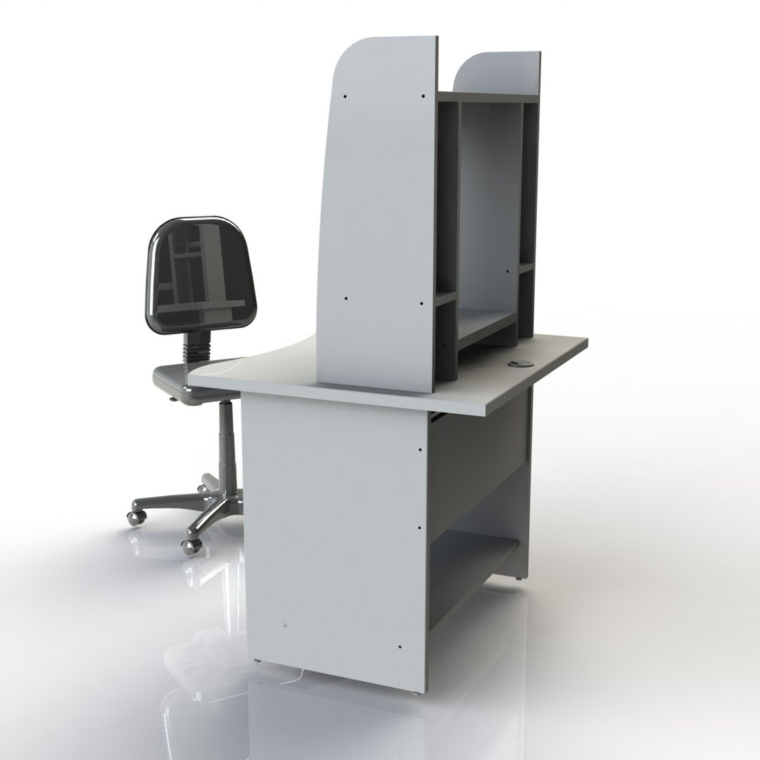 3d Model Desk Computer