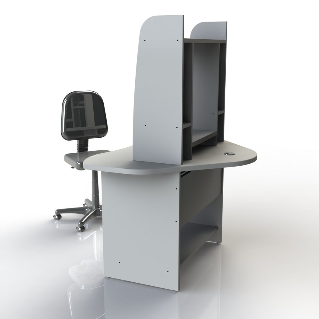 3d Model Desk Computer