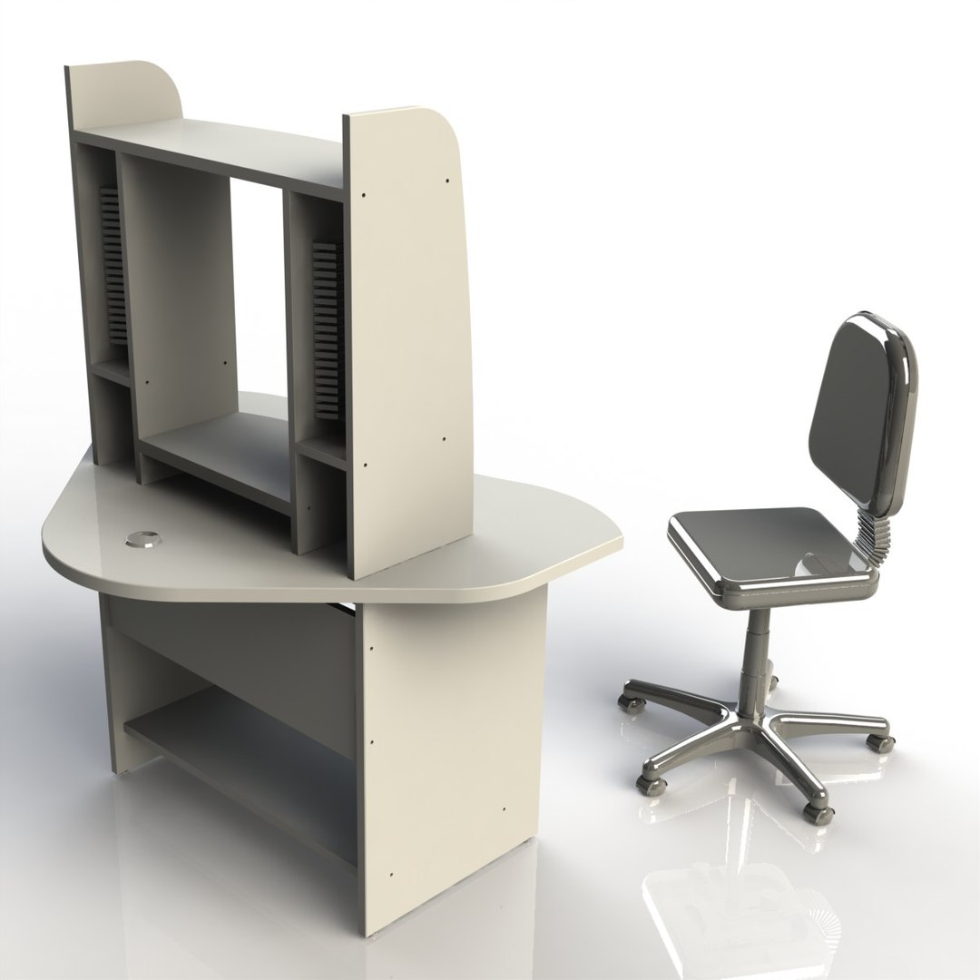 3d Model Desk Computer