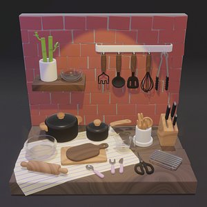Kitchenware 3D model version 1
