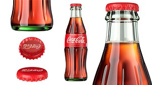 Coca Coke Glass Bottle 3D