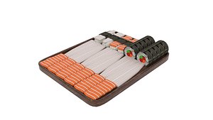 3D sushi sashimi platter