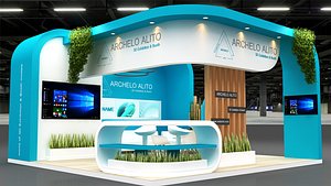 stall exhibition 3D model
