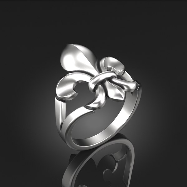 lily ring print 3D model